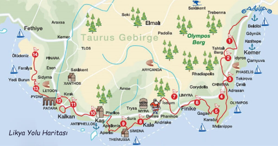 ege-yürüyüş rotaları